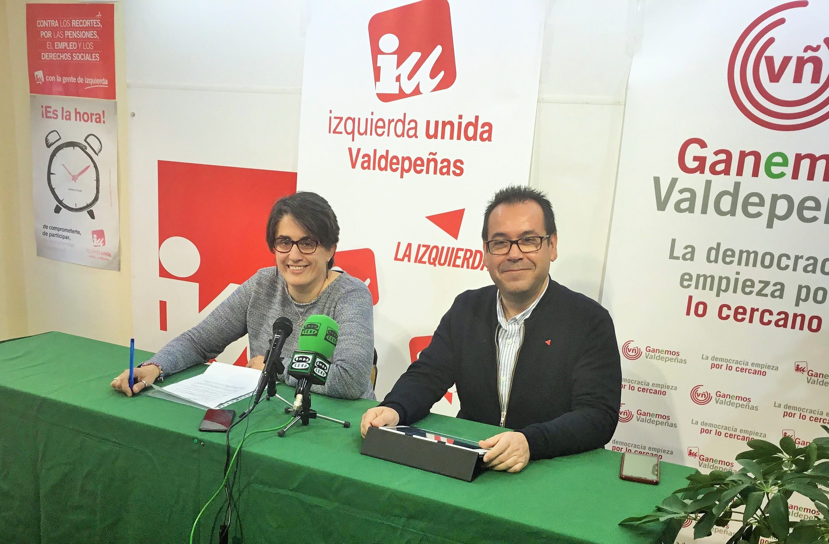 IU Valdepeñas felicita a Juan Ramón Crespo candidato de Unidas Podemos